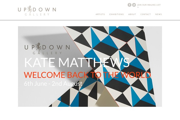 updowngallery.co.uk site used Updown