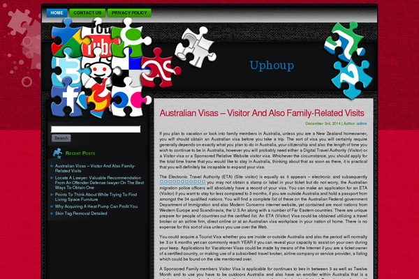 WordPress website example screenshot