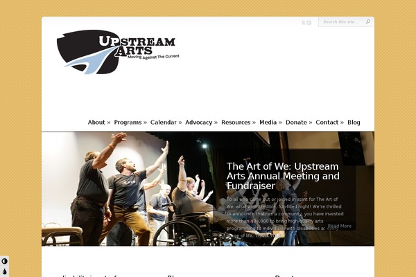 upstreamarts.org site used Upstream-arts
