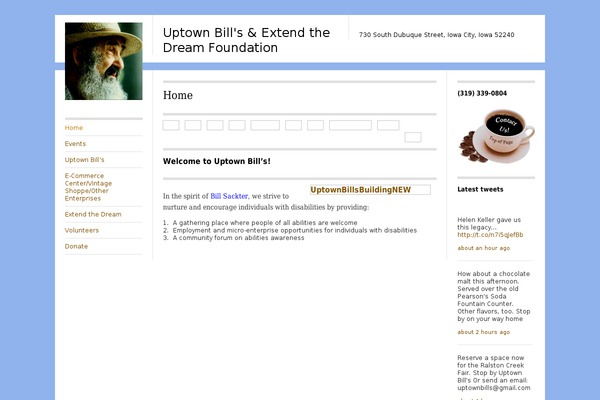 uptownbills.org site used Suburbia-wpcom