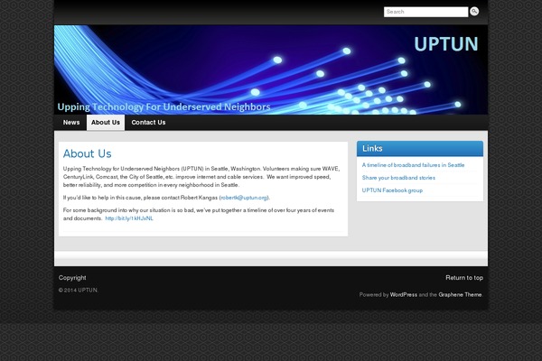 Graphene theme site design template sample