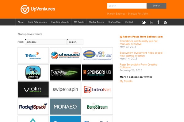 WordPress website example screenshot