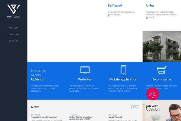 UpVision theme websites examples