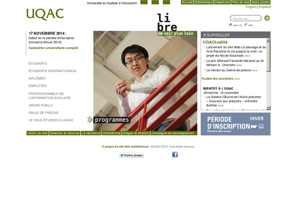 uqac.ca site used Uqac