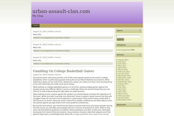 urban-assault-clan.com site used Headerlightpurple-wpmdx