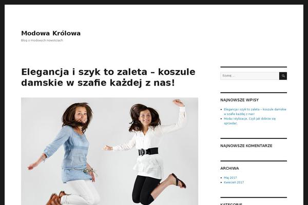 Twenty Sixteen theme site design template sample