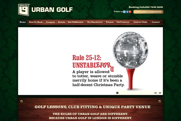 urbangolf.co.uk site used Urban-golf