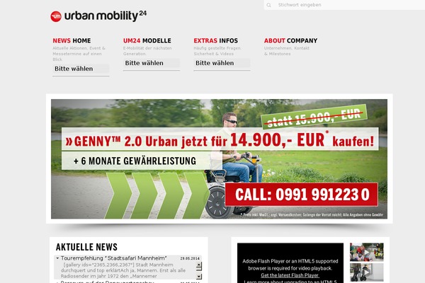 urbanmobility24.de site used Segway