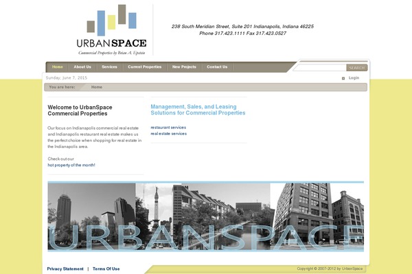 Urban theme site design template sample