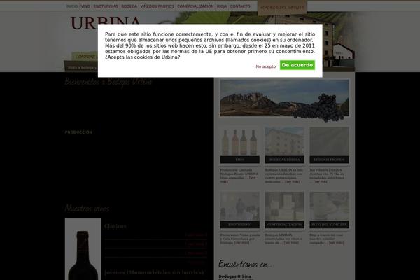 urbinavinos.com site used Urbina