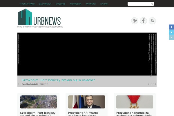 urbnews.pl site used Urbnews-theme