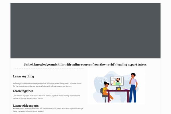 WordPress website example screenshot