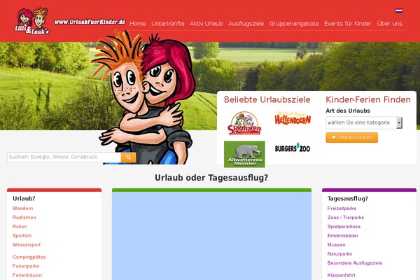 kindervakanties theme websites examples