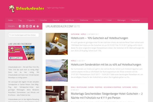 Hueman theme site design template sample