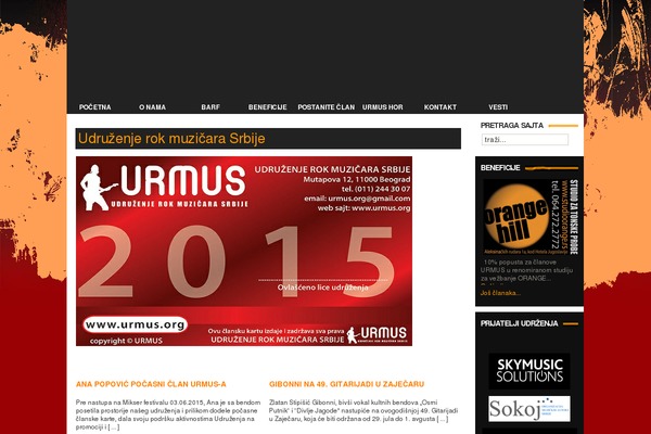 urmus.rs site used Barf