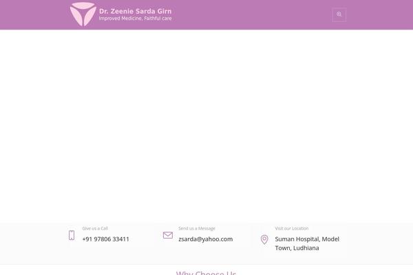 Medical-clinic theme site design template sample