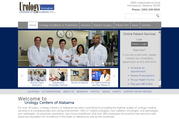 urologycentersalabama.com site used Uca