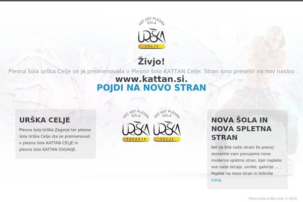 urska-celje.com site used Peachclub-theme