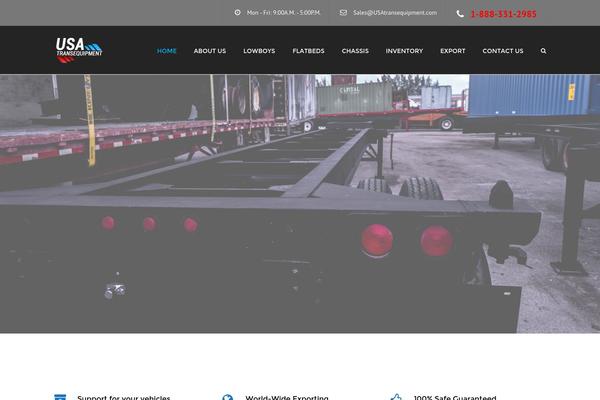 Transport theme site design template sample