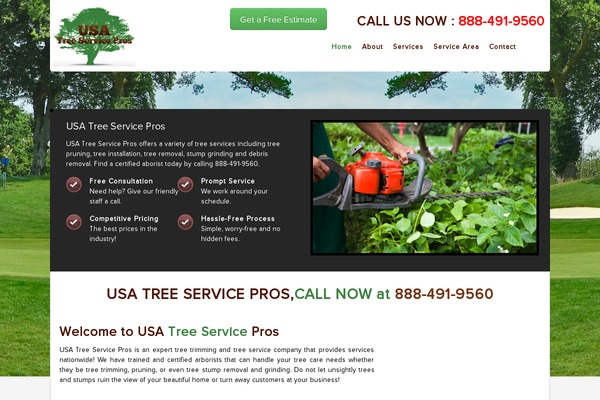 usatreeservicepros.com site used Tree-services