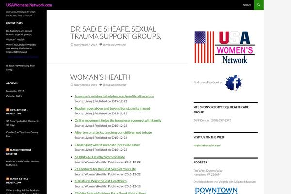 usawomensnetwork.com site used Twenty Fourteen