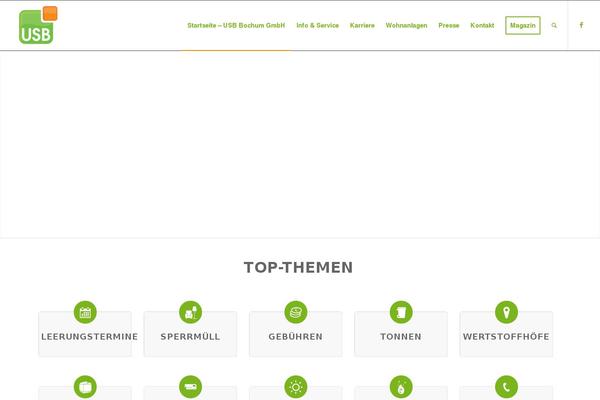 Enfold theme site design template sample