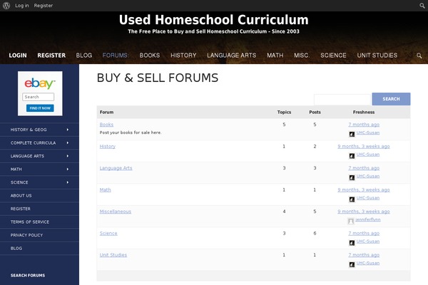 WordPress website example screenshot