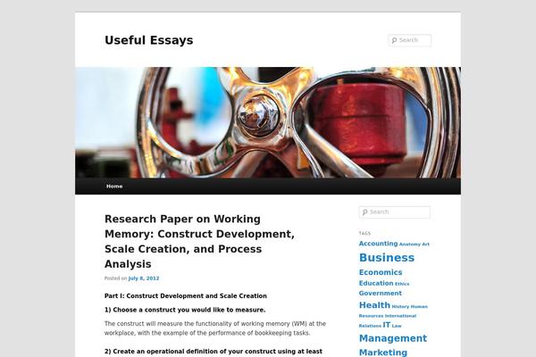 Twenty Eleven theme site design template sample