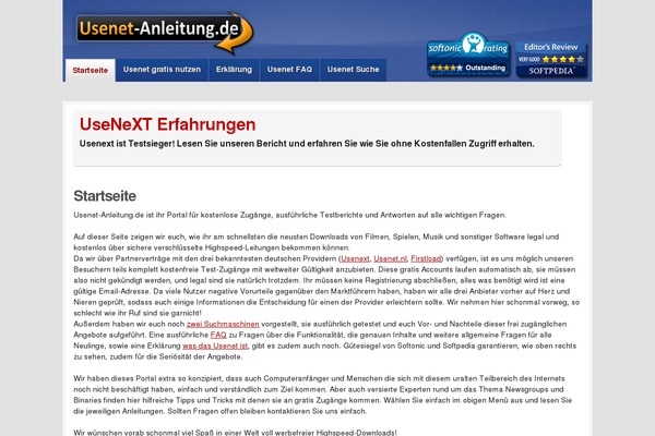 usenet-anleitung.de site used Jambo