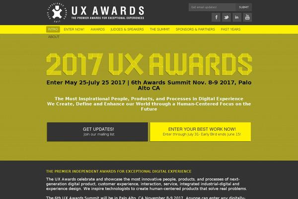 userexperienceawards.com site used Uxa2013