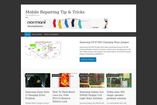 Expound theme site design template sample