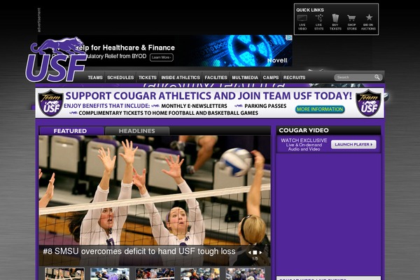 usfcougars.com site used Usf