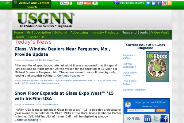 usgnn.com site used Usglassmag