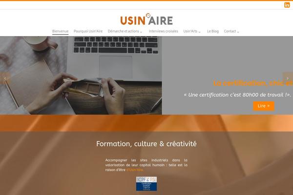 usinaire.com site used Customizr-pro-child