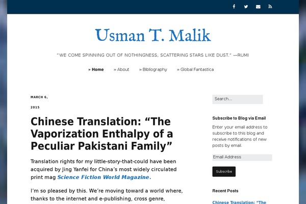 WordPress website example screenshot