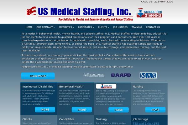 usmedicalstaffinginc.com site used Ums