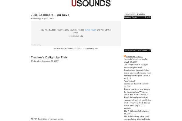 usounds.com site used veryplaintxt