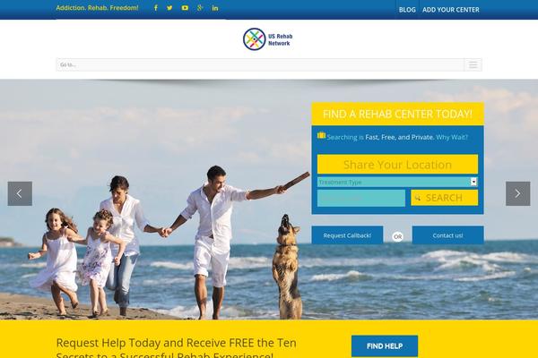 Site using Wp_rehab plugin