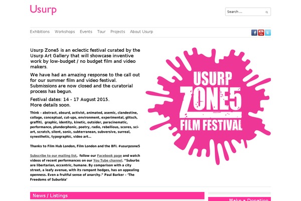 usurp.org.uk site used Usurp23