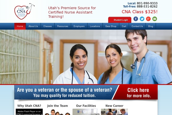 utahcnacenters.com site used Utahcna