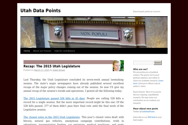 WordPress website example screenshot