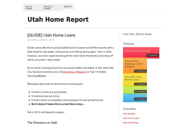 WordPress website example screenshot