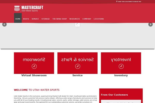 utahwatersports.com site used Automotive Car Dealership Business WordPress Theme