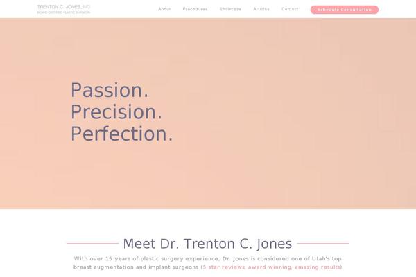 utbreastaugmentation.com site used Mega-theme