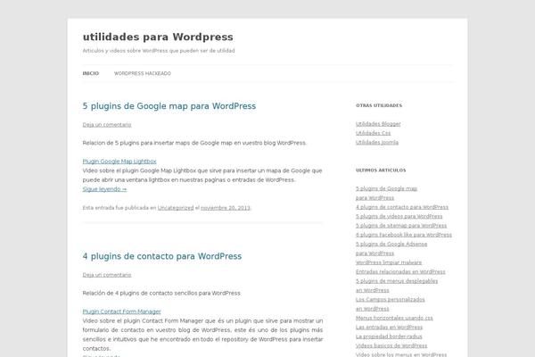 WordPress website example screenshot