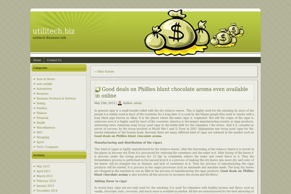 WordPress website example screenshot