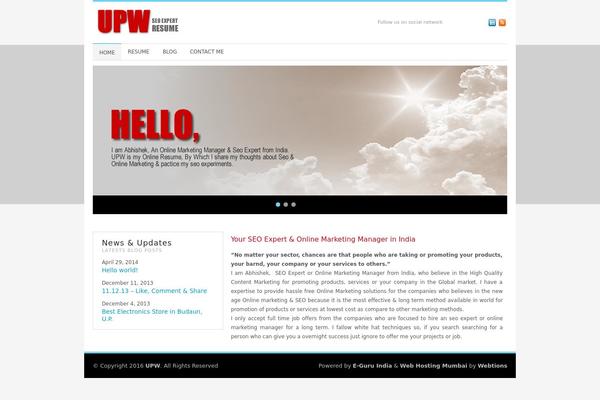 WordPress website example screenshot