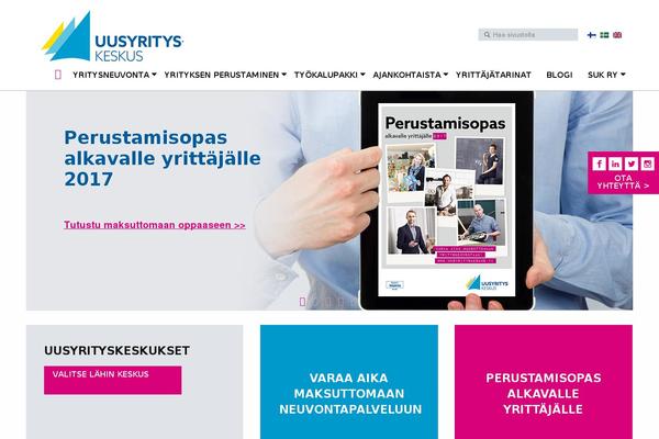 uusyrityskeskus.fi site used Uusyrityskeskus