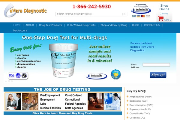 uveradiagnostics.com site used Uvera