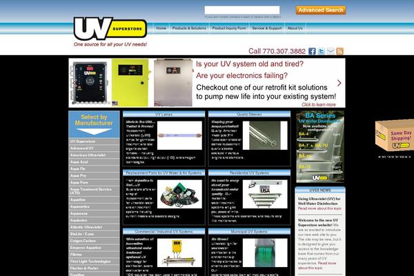 uvsuperstore.com site used Uvss